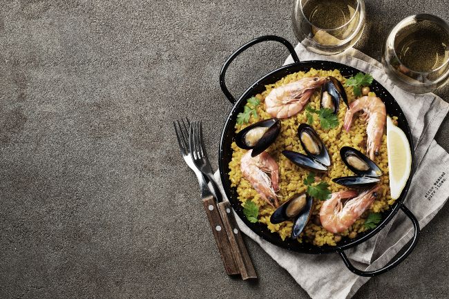 Paella de marisco